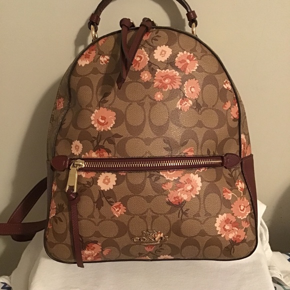 🔥Coach, backpack, see all photos, new cond. gorgeous coach pattern - Picture 1 of 9